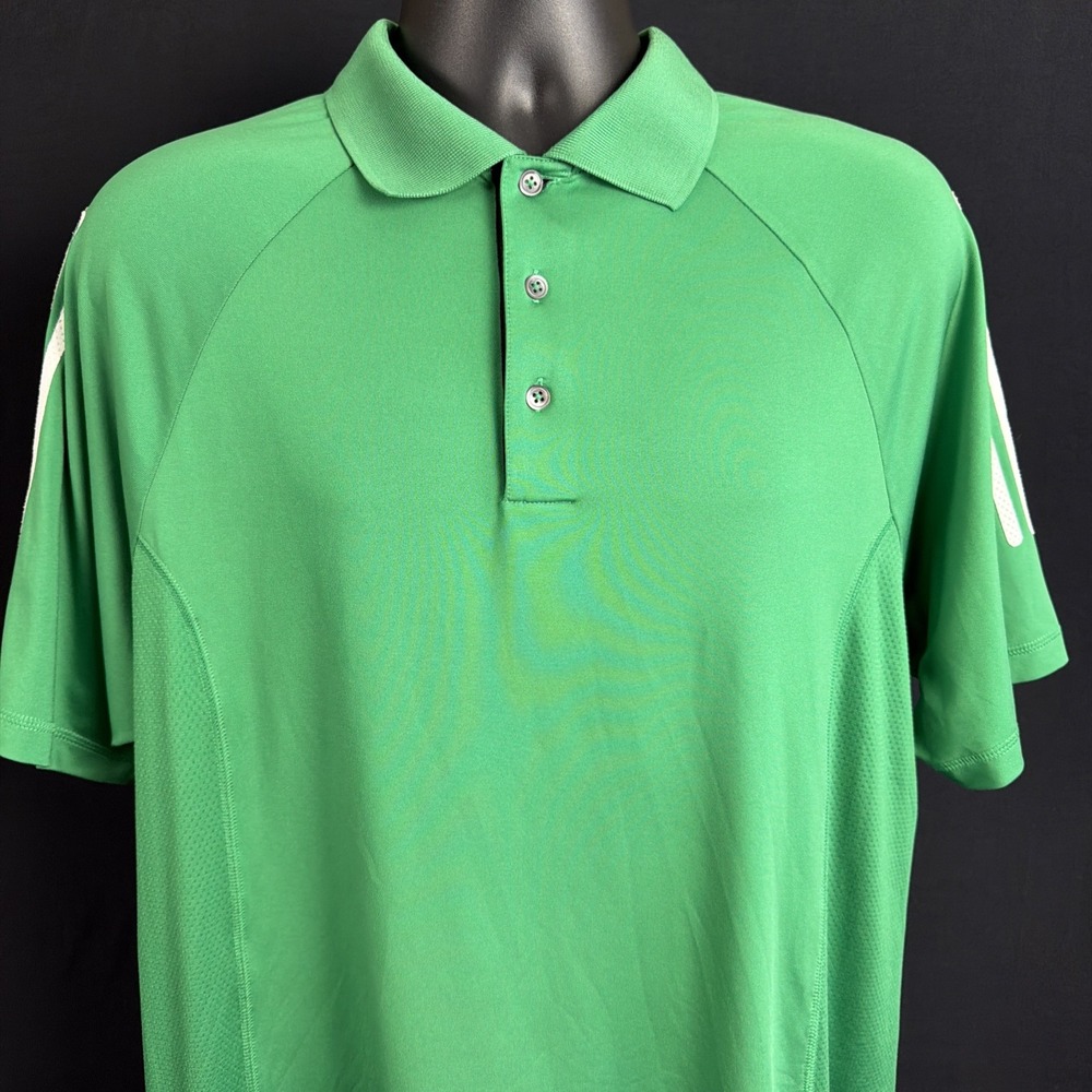 ADIDAS Mens Tiro Training "blank" Mexico Soccer Polo Green Shoulder Stripes Sz